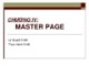Bài giảng Lập trình ứng dụng Web - Chương 4: Master Page