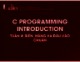 Bài giảng C Programminh introduction: Tuần 4 - Biến, hằng và đầu vào chuẩn