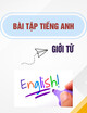 Bài tập Tiếng Anh: Giới từ
