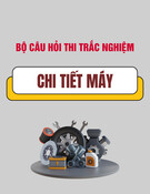 Bộ câu hỏi thi trắc nghiệm môn Chi tiết máy
