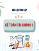Tài liệu ôn tập Kế toán tài chính 1