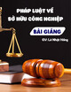 Bài giảng Pháp luật về sở hữu công nghiệp: Chương 3 - Lê Nhật Hồng
