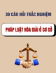 Tài liệu 30 câu hỏi trắc nghiệm pháp luật Hòa giải ở cơ sở